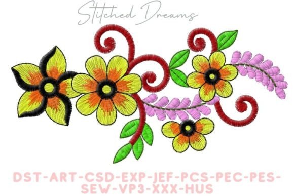 Best Flowers Embroidery Design