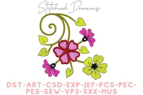 Botanical Elegance Embroidery Design
